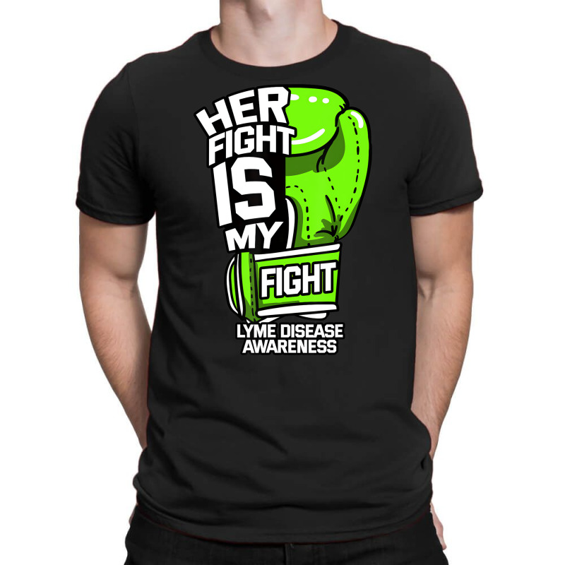 Her Fight Is My Fight Lyme Disease Awareness Eryth T-shirt | Artistshot