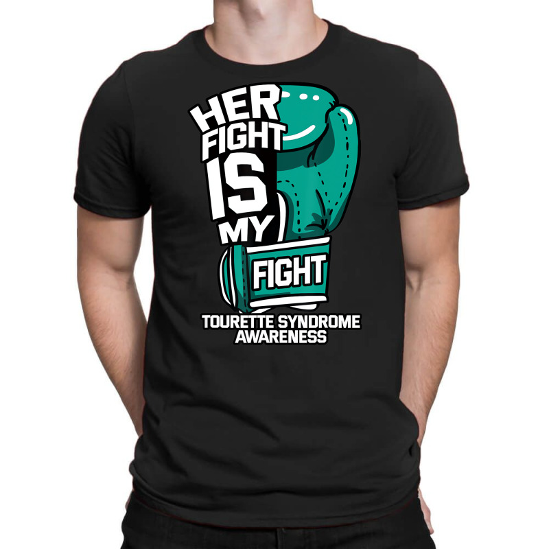 Her Fight Is My Fight Tourette Syndrome Teal Copro T-shirt | Artistshot