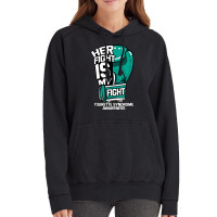 Her Fight Is My Fight Tourette Syndrome Teal Copro Vintage Hoodie | Artistshot