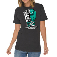 Her Fight Is My Fight Tourette Syndrome Teal Copro Vintage T-shirt | Artistshot