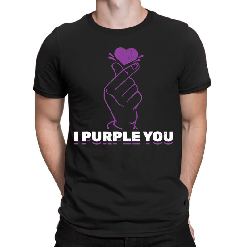 I Purple You Kdrama Korean Hand Symbol Kpop T Shir T-shirt | Artistshot