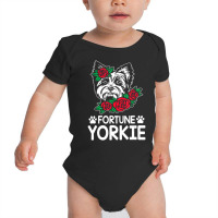 Fortune Yorkie Funny Yorkshire Terrier Humor Toy S Baby Bodysuit | Artistshot