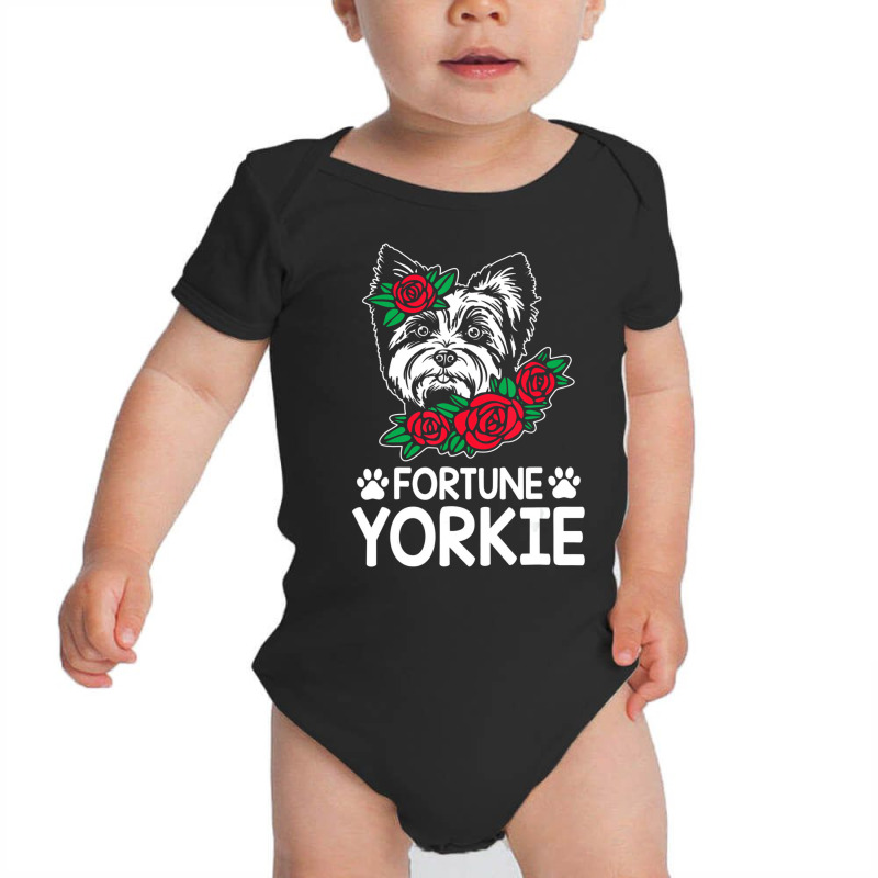 Fortune Yorkie Funny Yorkshire Terrier Humor Toy S Baby Bodysuit by galloywa | Artistshot