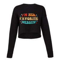 Mens I'm Her Favorite Website Couple Husband Onlin Cropped Sweater | Artistshot