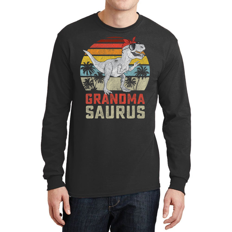 Grandmasaurus T Rex Dinosaur Grandma Saurus Family Long Sleeve Shirts | Artistshot