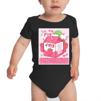 Funny Retro Japanese Kawaii Strawberry Milkshake 9 Baby Bodysuit | Artistshot