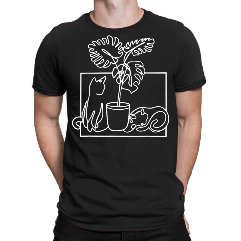 Womens Cat Watering Plants Lover Cat Plant T Shirt T-shirt | Artistshot