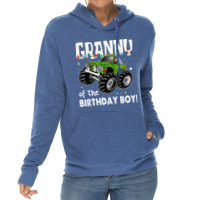 Granny Of The Birthday Boy Monster Truck Birthday Lightweight Hoodie | Artistshot