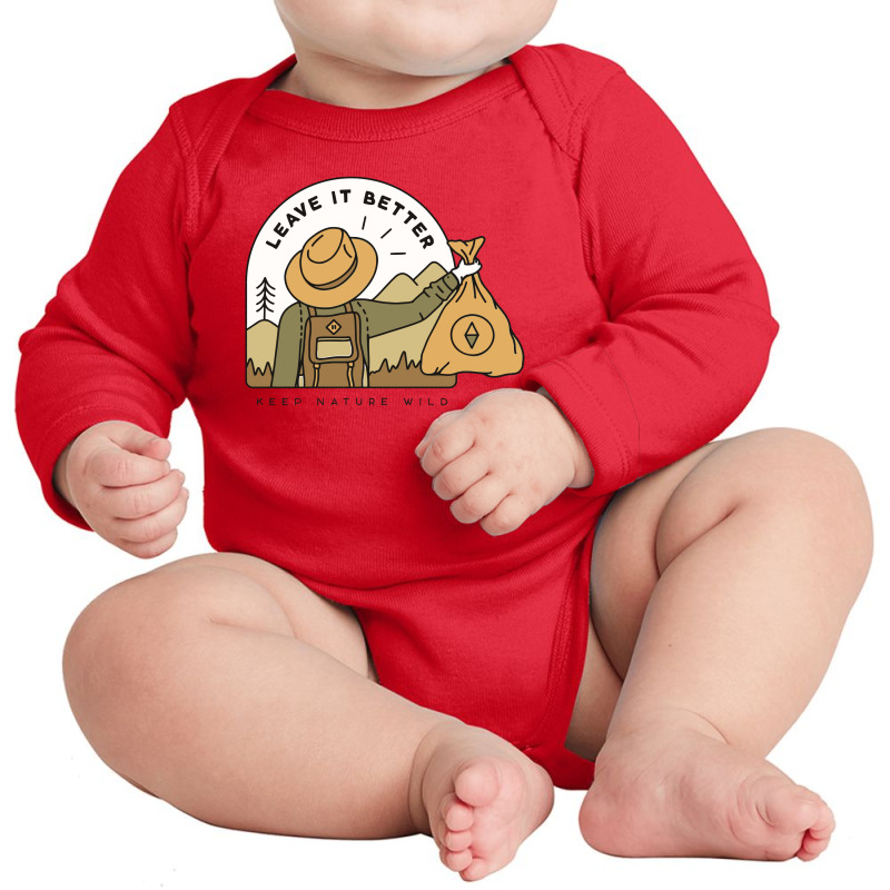 Leave It Better Long Sleeve Baby Bodysuit by pakbelas | Artistshot