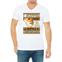 I Suffer From A Reptile Dysfunction Bearded Dragon V-neck Tee | Artistshot