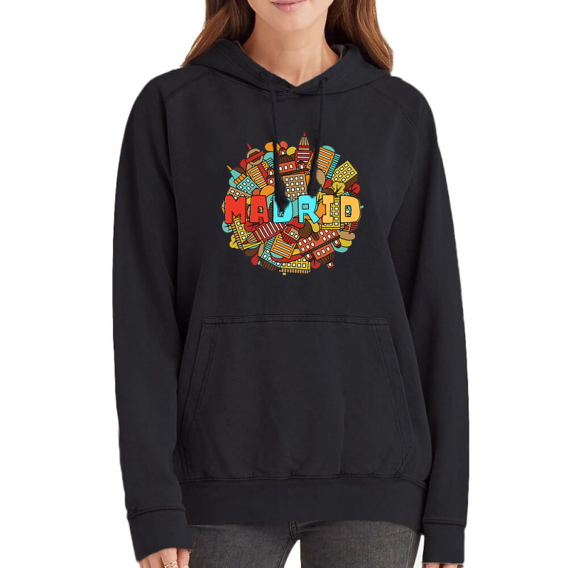 City Of Madrid Spain For Reminders And Gifts T Shi Vintage Hoodie | Artistshot