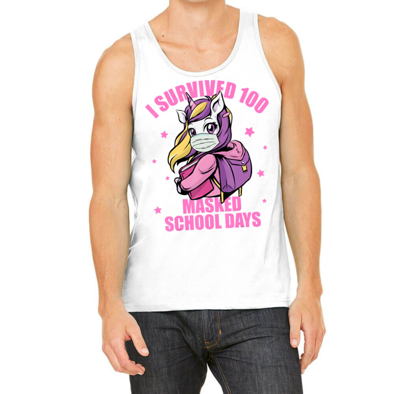 I Survived 100 Masked School Days Shirt, Kids Virt Tank Top | Artistshot