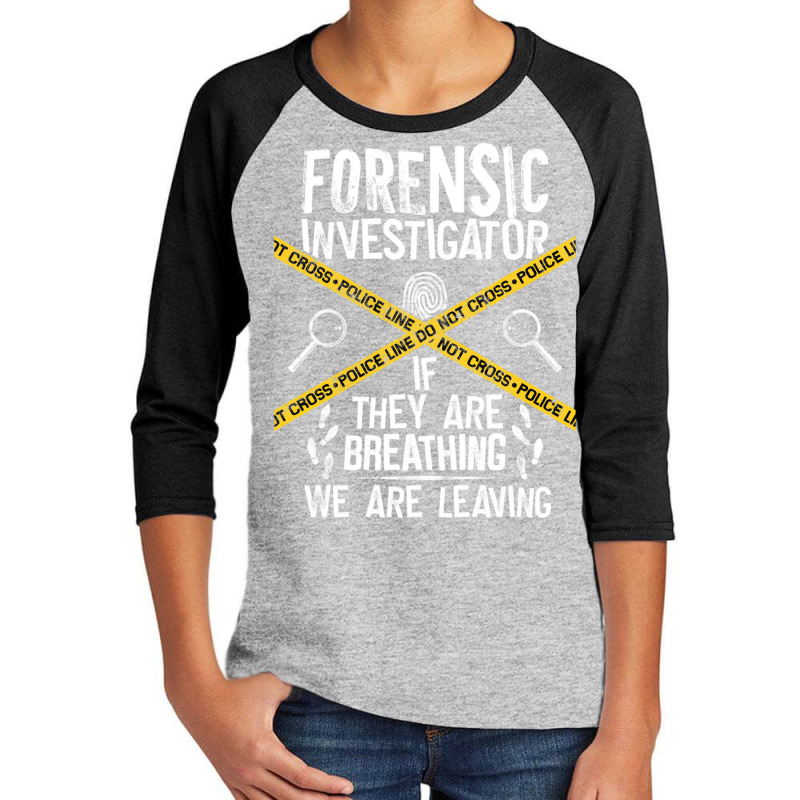 Vintage Never Mess With A Crime Scene Investigator Youth 3/4 Sleeve by catricegar | Artistshot