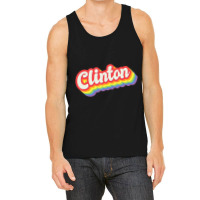 Clinton Pride Month Lgbtq Rainbow Flag Name Person Tank Top | Artistshot