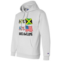 Kids 50% American 50% Jamaican 100% Awesome Boy Gi Champion Hoodie | Artistshot