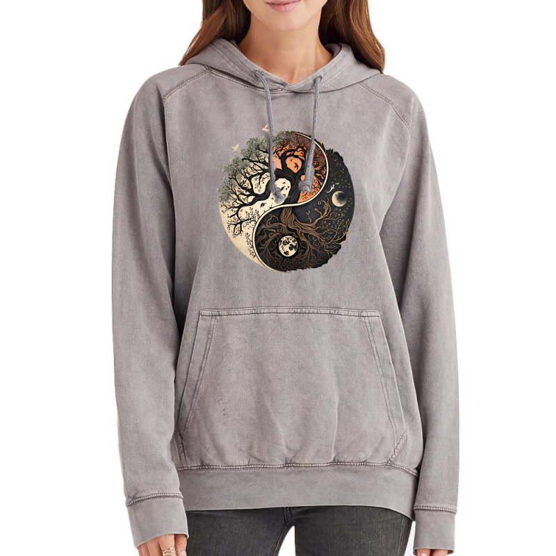 Tree Of Life Yin Yang T Shirt Vintage Hoodie | Artistshot