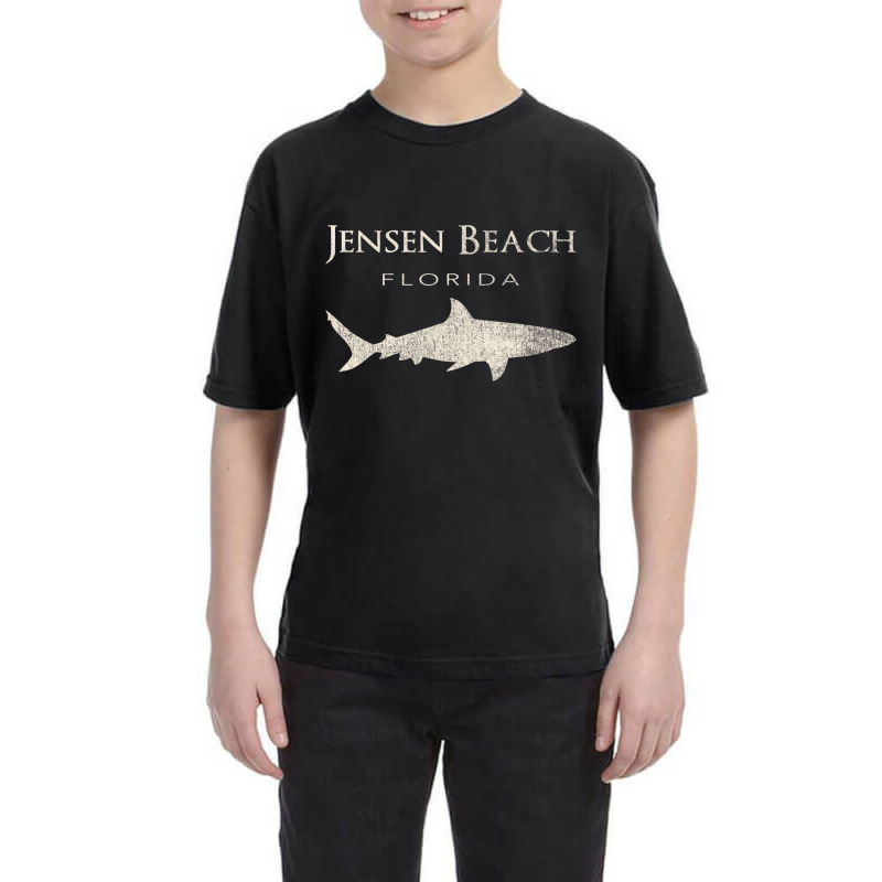 Retro Jensen Beach Fl Shark T Shirt Youth Tee | Artistshot