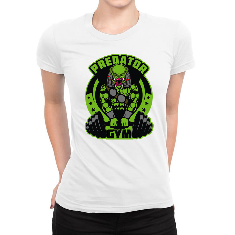 Predator Gym Ladies Fitted T-Shirt by Mirz | Artistshot