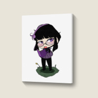 Girl Chibi Cute Portrait Canvas Print | Artistshot