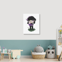 Girl Chibi Cute Portrait Canvas Print | Artistshot