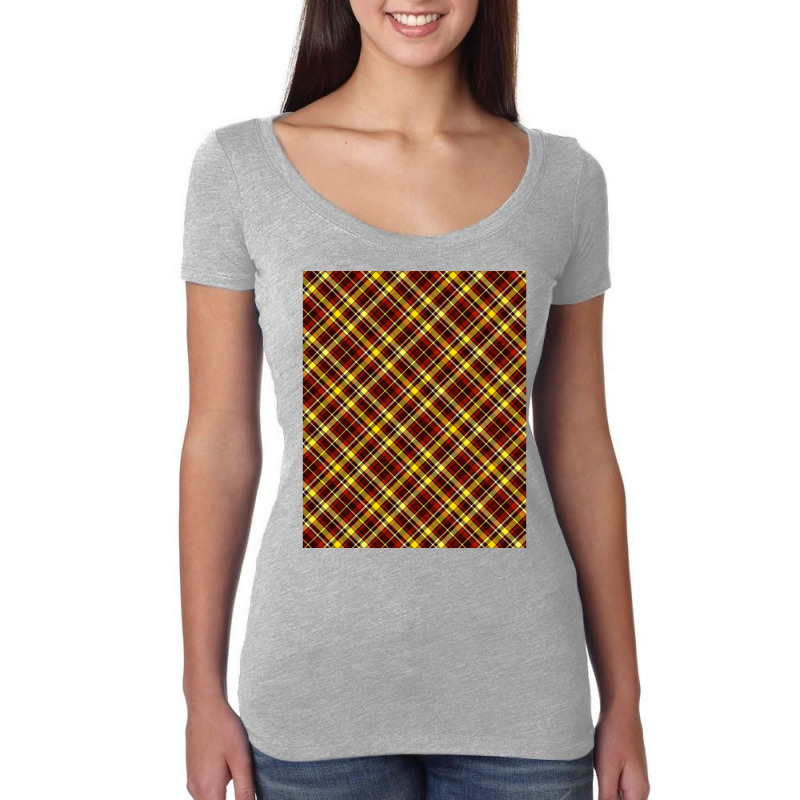 Chivalrous Plaid Pattern  1 Women's Triblend Scoop T-shirt by sekelneald | Artistshot