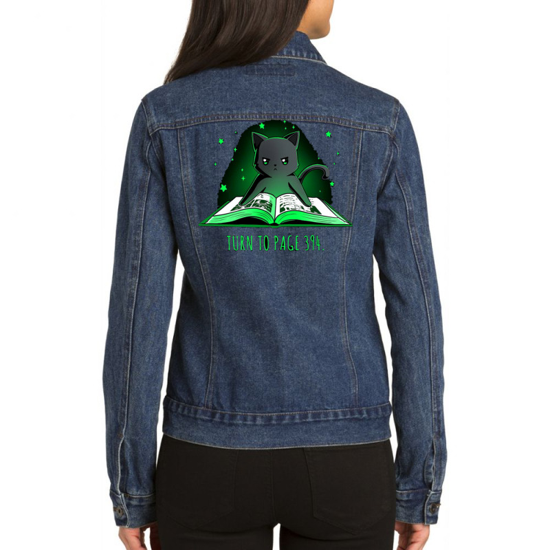 Copy Of Flying Leaf Ladies Denim Jacket by scottycoffeep | Artistshot