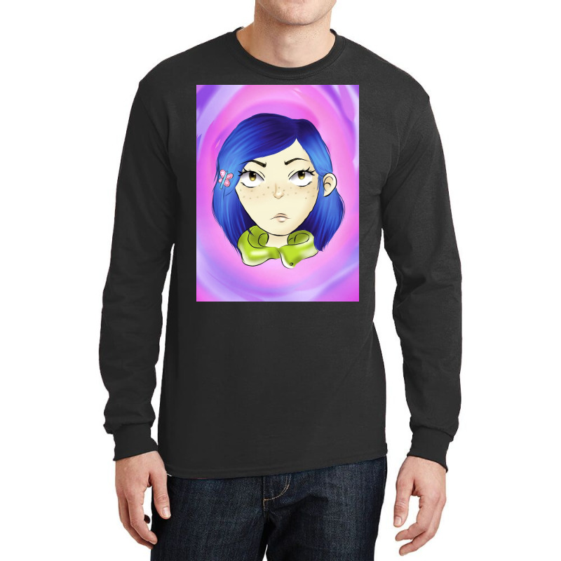 Coraline Vector Illustration Long Sleeve Shirts | Artistshot