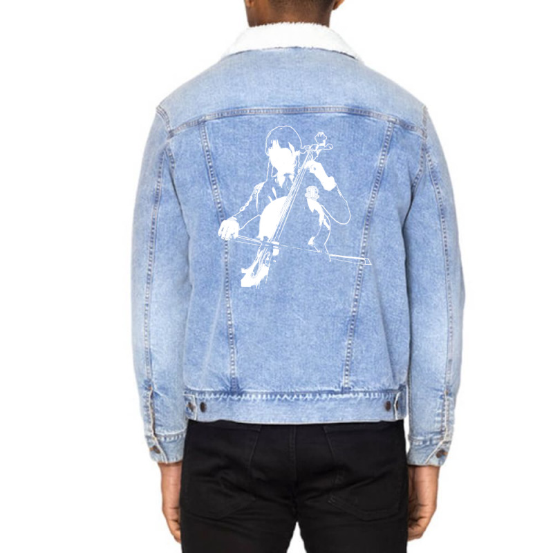 Playing The Oversized Violin Unisex Sherpa-lined Denim Jacket | Artistshot