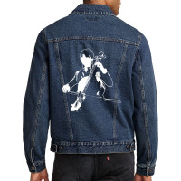 Playing The Oversized Violin Men Denim Jacket | Artistshot