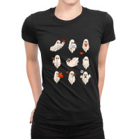 Ghost Valentines, Spooky Valentine's Day Ladies Fitted T-shirt | Artistshot