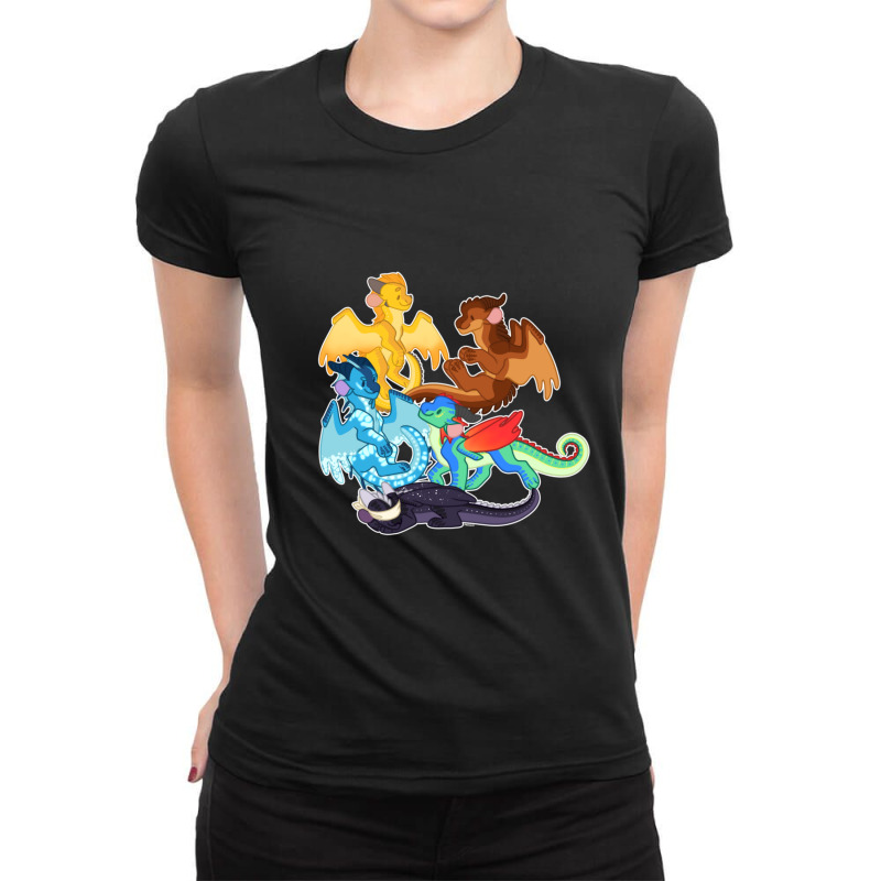 Dragonets Of Destiny - Wof Wings Of Fire Ladies Fitted T-Shirt by EvanWayneCofer | Artistshot