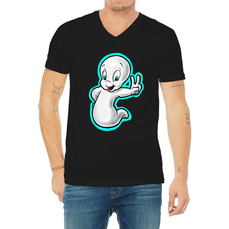 Ghost V-neck Tee | Artistshot