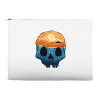 Sunset Skull Accessory Pouches | Artistshot