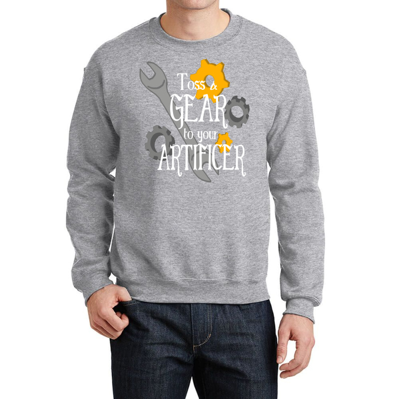 Toss A Gear To Your Artificer. Crewneck Sweatshirt by winkleslifkos | Artistshot