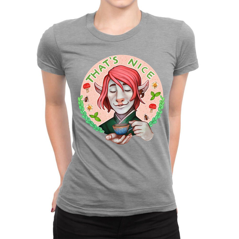 Tea Time Ladies Fitted T-Shirt by dohenylozadob | Artistshot