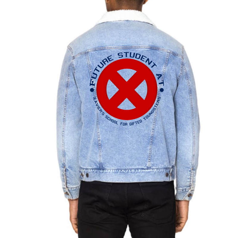 Future Xavier's Student Shirts Unisex Sherpa-lined Denim Jacket | Artistshot