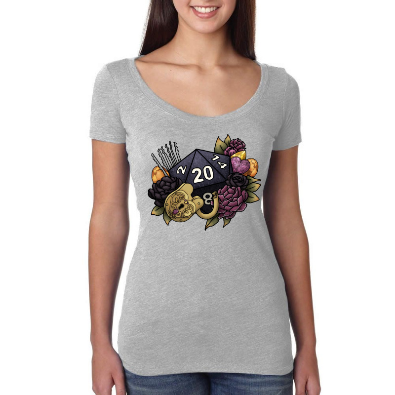 Rogue Class D20 Series 2   Tabletop Gaming Dice Women's Triblend Scoop T-shirt | Artistshot