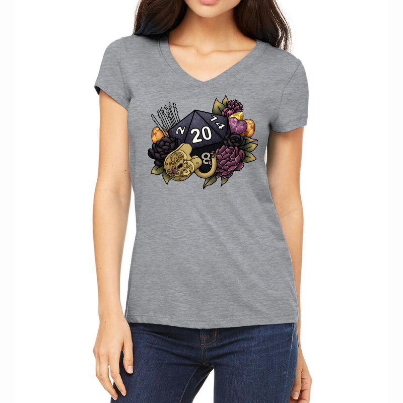 Rogue Class D20 Series 2   Tabletop Gaming Dice Women's V-neck T-shirt | Artistshot