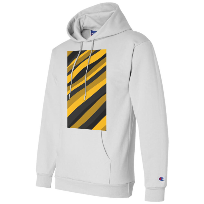 Black And Yellow Stripes Champion Hoodie by maasensabaghd | Artistshot