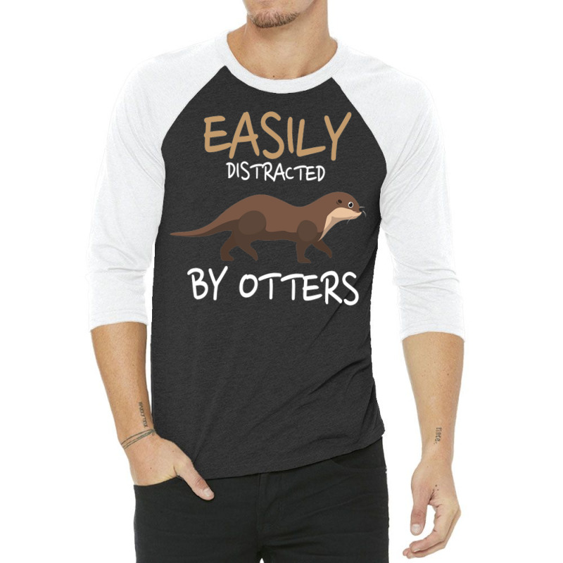 Easily Distracted 3/4 Sleeve Shirt by sahleraukamps | Artistshot