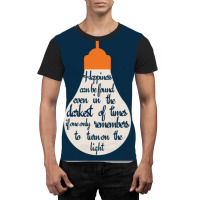 Happiness Can Be Found In A Lightbulb Graphic T-shirt | Artistshot