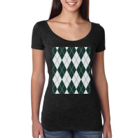 Green And Grey Diamonds Women's Triblend Scoop T-shirt | Artistshot