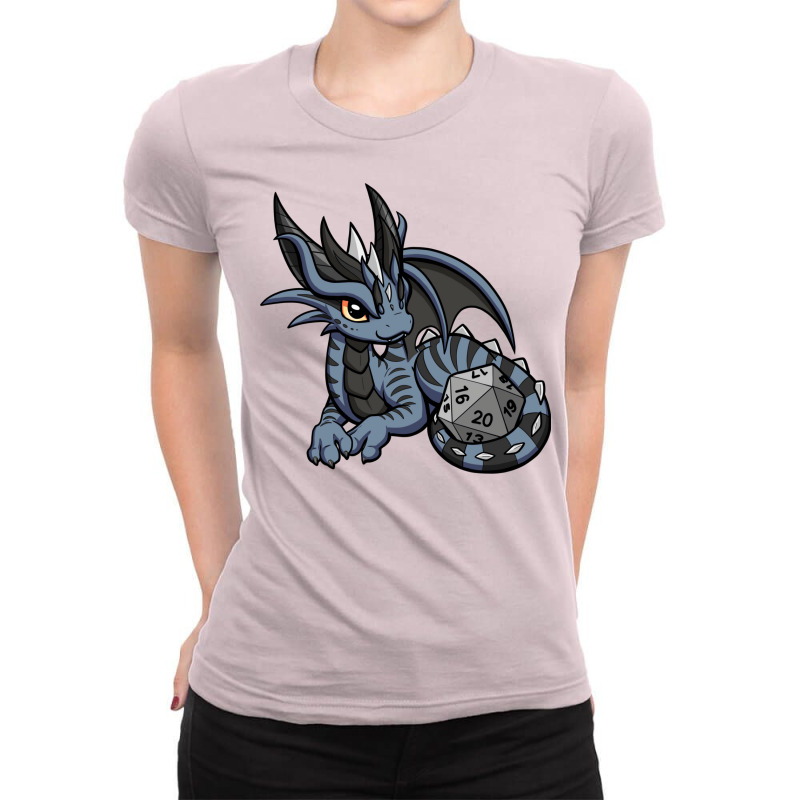 Feisty Dice Dragon Ladies Fitted T-shirt | Artistshot