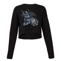 Feisty Dice Dragon Cropped Sweater | Artistshot