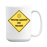 Water Genasi On Board Dnd D20 15 Oz Coffee Mug | Artistshot