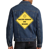 Water Genasi On Board Dnd D20 Men Denim Jacket | Artistshot