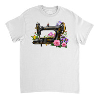 Floral Sewing Machine Classic T-shirt | Artistshot