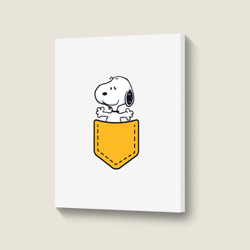 Peanuts  Snoop Portrait Canvas Print | Artistshot