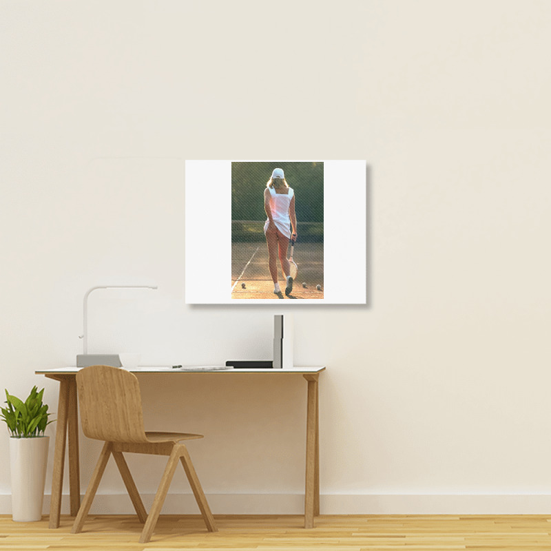 Tennis Girl Martin Elliott Landscape Canvas Print | Artistshot