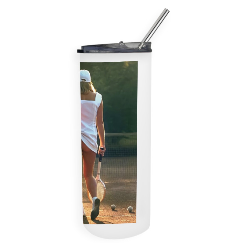 Tennis Girl Martin Elliott Skinny Tumbler | Artistshot